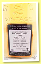 Auchentoshan 24 yo 1992/2016 (53.2%, Signatory Vintage, bourbon, cask #530, 226 bottles) 