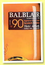 Balblair 1990/2017 (46%, OB) Balblair 1990/2017 (46%, OB)