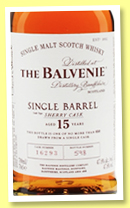 Balvenie 15 yo ‘Single Barrel Sherry Cask’ (47.8%, OB, cask #2052, +/-2018?) 