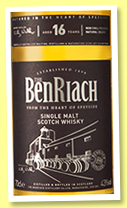 Benriach 16 yo (43%, OB, +/-2016) Benriach 16 yo (43%, OB, +/-2016)