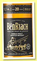 Benriach 20 yo (43%, OB, +/-2016) Benriach 20 yo (43%, OB, +/-2016)