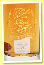 Benriach 42 yo (41%, The Single Malts of Scotland, Director’s Special, for The Whisky Show Old & Rare, 147 bottles, 2018) Benriach 42 yo (41%, The Single Malts of Scotland, Director’s Special, for The Whisky Show Old & Rare, 147 bottles, 2018)