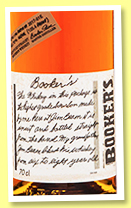 Booker’s 6 yo (62.7%, OB, Kentucky straight bourbon, batch #2017-01E, 2017)