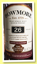 Bowmore 26 yo ‘The Vintner’s Trilogy’ (48.7%, OB, +/-2018) Bowmore 26 yo ‘The Vintner’s Trilogy’ (48.7%, OB, +/-2018)