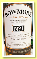 Bowmore ‘N°1’ (40%, OB, 2017) Bowmore ‘N°1’ (40%, OB, 2017)