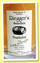 Bruichladdich 17 yo 1990/2007 (57.9%, Riegger’s Selection, cask #34) Bruichladdich 17 yo 1990/2007 (57.9%, Riegger’s Selection, cask #34)