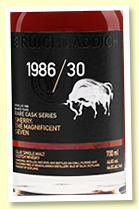 Bruichladdich 30 yo 1986/2017 (44.6%, OB, Oloroso sherry casks and PX sherry butts, 4200 bottles) Bruichladdich 30 yo 1986/2017 (44.6%, OB, Oloroso sherry casks and PX sherry butts, 4200 bottles)
