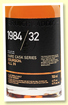 Bruichladdich 32 yo 1984/2017 (43.7%, OB, Bourbon, 3000 bottles) Bruichladdich 32 yo 1984/2017 (43.7%, OB, Bourbon, 3000 bottles)