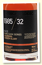Bruichladdich 32 yo 1985/2017 (48.7%, OB, Bourbon, Fresh Bourbon, French Oak, 4200 bottles) Bruichladdich 32 yo 1985/2017 (48.7%, OB, Bourbon, Fresh Bourbon, French Oak, 4200 bottles)