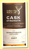 Bunnahabhain 2007/2016 (55.8%, Gordon & MacPhail, Cask Strength, 1st fill sherry hogsheads, casks # 15602601, 15602603) 