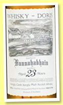 Bunnahabhain 23 yo 1989/2013 (53.6%, Whisky-Doris, sherry butt, cask #10805)
