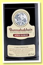 Bunnahabhain ‘Moine Oloroso’ (60.1%, OB, +/-2017)