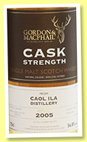 Caol Ila 2005/2017 (56.8%, Gordon & MacPhail, Cask Strength, first fill sherry butts, casks #301522, 301530, 301532) 