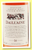 Dailuaine 16 yo (43%, OB, Flora and Fauna, +/-2015) Dailuaine 16 yo (43%, OB, Flora and Fauna, +/-2015)