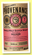 Dailuaine 7 yo 2008/2015 (46%, Douglas Laing, Provenance, sherry butt, cask #10960) Dailuaine 7 yo 2008/2015 (46%, Douglas Laing, Provenance, sherry butt, cask #10960)