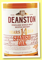Deanston 14 yo (57.9%, OB for Quaich Bar Singapore, Spanish oak, 200 bottles, 2017) Deanston 14 yo (57.9%, OB for Quaich Bar Singapore, Spanish oak, 200 bottles, 2017)