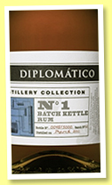 Diplomatico 2011/2017 ‘No.1 Batch Kettle Rum’ (47%, OB, Venezuela, 5000 bottles) Diplomatico 2011/2017 ‘No.1 Batch Kettle Rum’ (47%, OB, Venezuela, 5000 bottles)