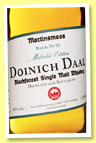 Doinich Daal 3 yo 2011 ‘Malachit Edition’ (40%, OB, Dürr, Germany, +/-2014, 200 bottles) 