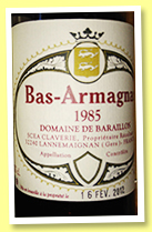 Domaine de Baraillon 1985/2012 (42%, OB, Bas-Armagnac) Domaine de Baraillon 1985/2012 (42%, OB, Bas-Armagnac)