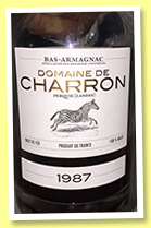 Domaine de Charron 1987/2017 (46.6%, OB, Bas-Armagnac, cask #53)