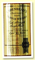 Dufftown-Glenlivet 31 yo 1978/2009 (48.6%, Cadenhead Chairman’s Stock, Bourbon Hogshead, 207 bottles) Dufftown-Glenlivet 31 yo 1978/2009 (48.6%, Cadenhead Chairman’s Stock, Bourbon Hogshead, 207 bottles)