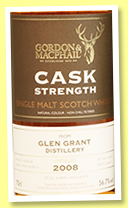 Glen Grant 2008/2017 (56.7%, Gordon & MacPhail, Cask Strength, casks 900011-900014)