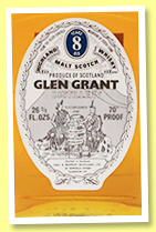 Glen Grant 8 yo (70°proof, OB, 26 2/3 fl. Ozs., +/-1970)