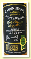 Glenallachie 23 yo 1992/2016 (47.2%, Cadenhead Authentic Collection, Bourbon Hogshead, 126 bottles)