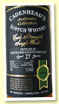 Glentauchers 27 yo 1989/2017 (51.2%, Cadenhead Authentic Collection, Bourbon Barrel, 120 bottles)