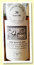 Glenugie 30 yo 1966/1996 (62.4%, The Bottlers, cask #856) Glenugie 30 yo 1966/1996 (62.4%, The Bottlers, cask #856)