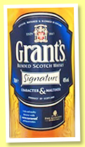 Grant’s Signature (40%, OB, blend, +/-2018) Grant’s Signature (40%, OB, blend, +/-2018)