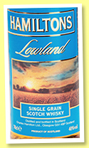 Hamiltons Lowland Single Grain (40%, Angus Dundee, grain, +/-2017) Hamiltons Lowland Single Grain (40%, Angus Dundee, grain, +/-2017)