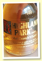 Highland Park 12 yo (40%, OB, 10cl bottle, -/+ 1990) Highland Park 12 yo (40%, OB, 10cl bottle, -/+ 1990)