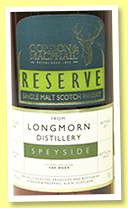 Longmorn 43 yo 1968/2011 (55.4%, Gordon & MacPhail Reserve for Van Wees, first fill sherry butt, cask #909, 523 bottles) Longmorn 43 yo 1968/2011 (55.4%, Gordon & MacPhail Reserve for Van Wees, first fill sherry butt, cask #909, 523 bottles)