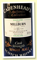 Millburn 11 yo 1983/1995 (58.4%, Cadenhead Authentic Collection, Sherry)