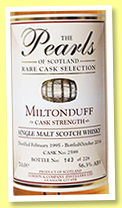 Miltonduff 19 yo 1995/2014 (56.3%, Pearls of Scotland, bourbon, cask #2599, 228 bottles) Miltonduff 19 yo 1995/2014 (56.3%, Pearls of Scotland, bourbon, cask #2599, 228 bottles)