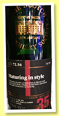 Miltonduff 35 yo 1982/2017 (49.5%, Scotch Malt Whisky Society, refill bourbon, #72.56, ‘Maturing in style’, 154 bottles) Miltonduff 35 yo 1982/2017 (49.5%, Scotch Malt Whisky Society, refill bourbon, #72.56, ‘Maturing in style’, 154 bottles)