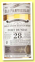 Port Dundas 28 yo 1988/2016 (51.5%, Douglas Laing, Old Particular, cask #11526, 205 bottles) Port Dundas 28 yo 1988/2016 (51.5%, Douglas Laing, Old Particular, cask #11526, 205 bottles)