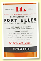 Port Ellen 35 yo 1978/2014 (56.5%, OB Special Releases, 14th Release, 2964 bottles)

