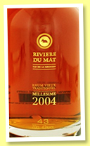Rivière du Mât 2004 (43%, OB, La Réunion, +/-2013) Rivière du Mât 2004 (43%, OB, La Réunion, +/-2013)