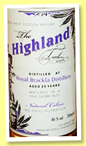 Royal Brackla 25 yo (46%, Art of Whisky, fino sherry butt, +/-2009)