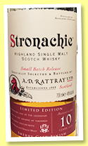 Stronachie 10 yo ‘Sherry cask finish’ (46%, A.D. Rattray, 6000 bottles, +/-2017) Stronachie 10 yo ‘Sherry cask finish’ (46%, A.D. Rattray, 6000 bottles, +/-2017)