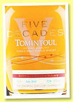 Tomintoul ‘Five Decades’ (50%, OB, 5230 bottles, 2015) Tomintoul ‘Five Decades’ (50%, OB, 5230 bottles, 2015)