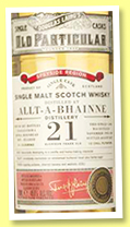 Allt-A-Bhainne 21 yo 1995/2017 (49.6%, Douglas Laing, Old Particular, cask #12038, 287 bottles)