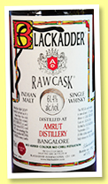 Amrut (61.4%, Blackadder, Raw Cask, India, bourbon cask, cask #BA24-2016, 172 bottles, 2016) Amrut (61.4%, Blackadder, Raw Cask, India, bourbon cask, cask #BA24-2016, 172 bottles, 2016)