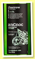 AnCnoc ‘Barrow’ (46%, OB, +/-2017) AnCnoc ‘Barrow’ (46%, OB, +/-2017)