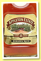 Appleton Estate 8 yo (43%, OB, Jamaica, +/-2016) Appleton Estate 8 yo (43%, OB, Jamaica, +/-2016)