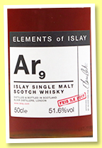 Ar9 (51.6%, Specialty Drinks, Elements of Islay, Feis Isle 2017, 1st fill oloroso) Ar9 (51.6%, Specialty Drinks, Elements of Islay, Feis Isle 2017, 1st fill oloroso)