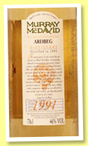 Ardbeg 1991/2000 (46%, Murray McDavid, cask #MM 3112) Ardbeg 1991/2000 (46%, Murray McDavid, cask #MM 3112)
