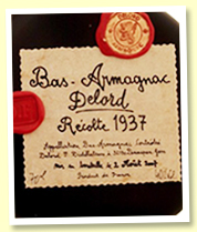 Armagnac Delord 1937/2007 70 yo (40%, OB)
Armagnac Delord 1937/2007 70 yo (40%, OB)